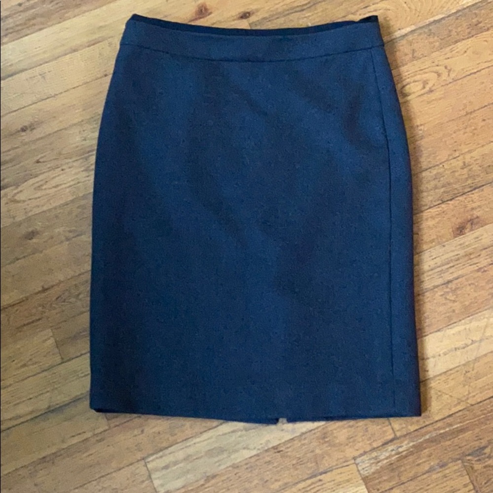 J Crew grey wool pencil skirt